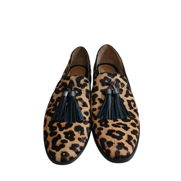 New Franco Sarto Women's Hadden2 Leopard Print Tassle Loafer Flat Size 9M - Picture 4 of 14